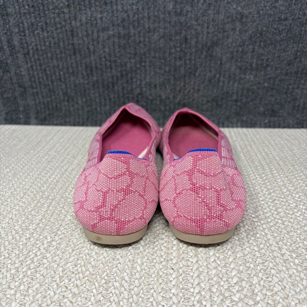 Rothy’s The Point Flats Rose Quartz Unicorn Pink Knit Women’s 10.5 - Picture 3 of 7